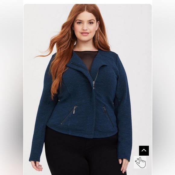 Moto Inspired Knit Jacket - Picture 1 of 5